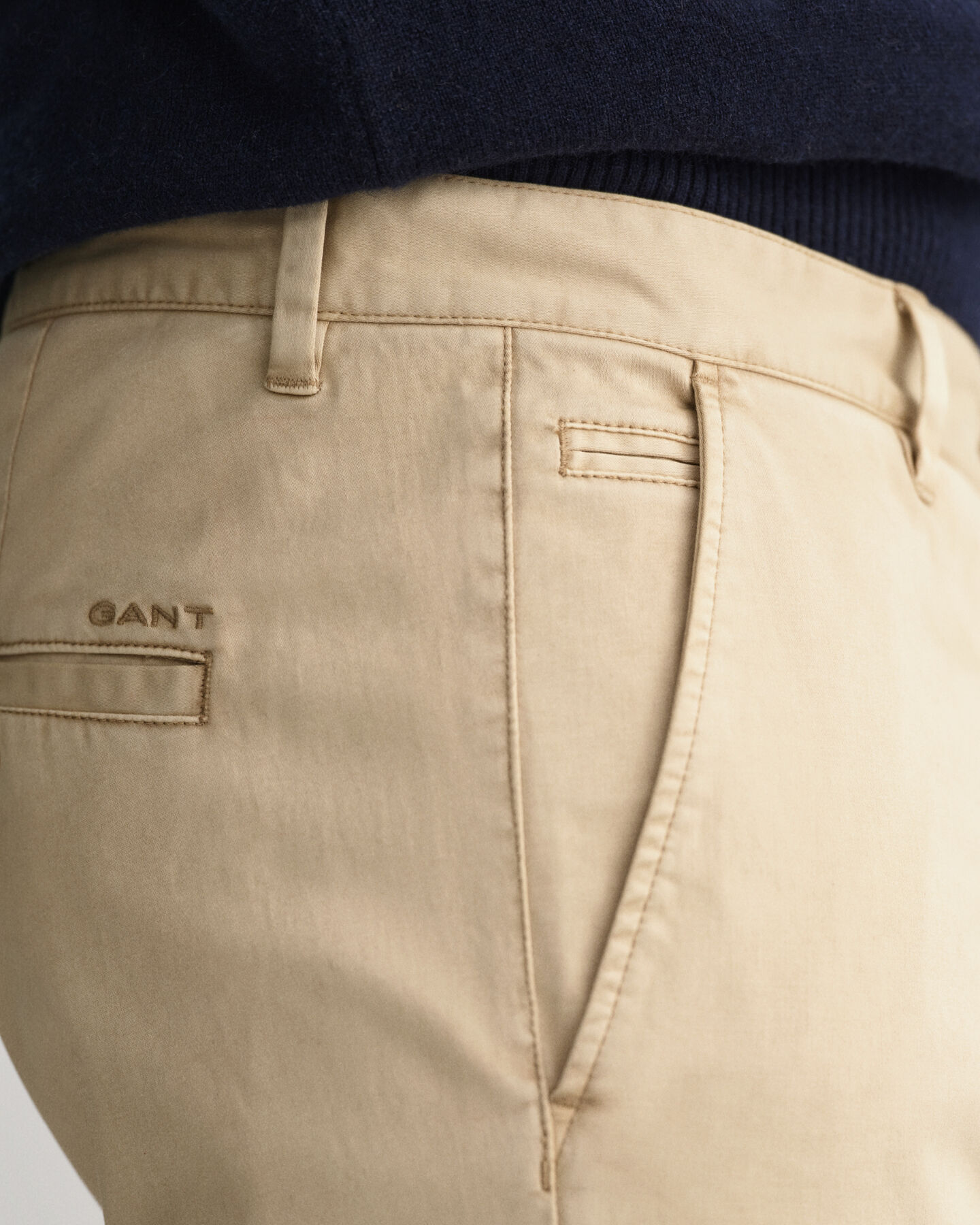 Molsey extra slim fit borstade chinos