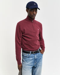 Tr&ouml;ja i extra fin lammull med halv dragkedja