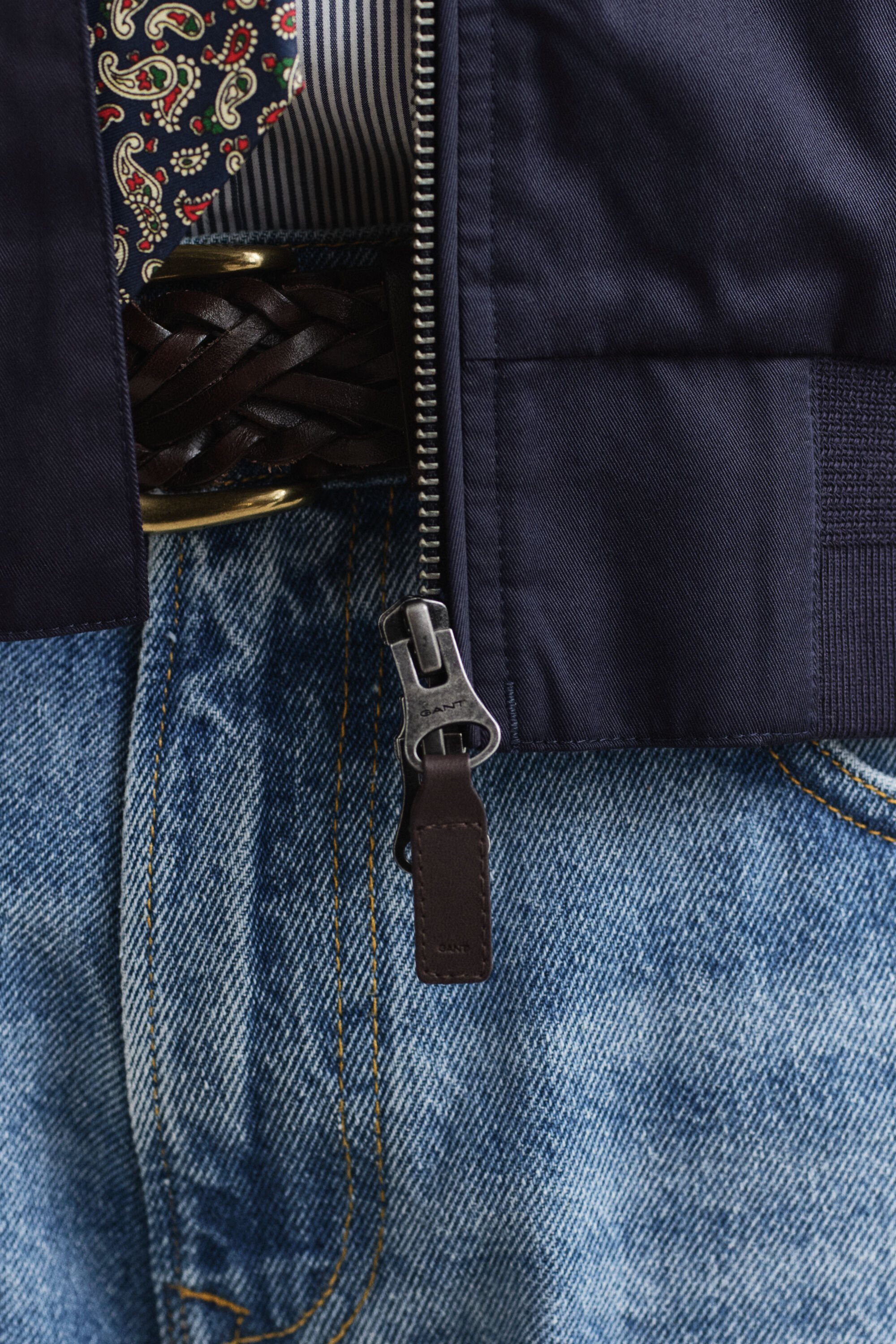 Harringtonjacka i bomullsblandning