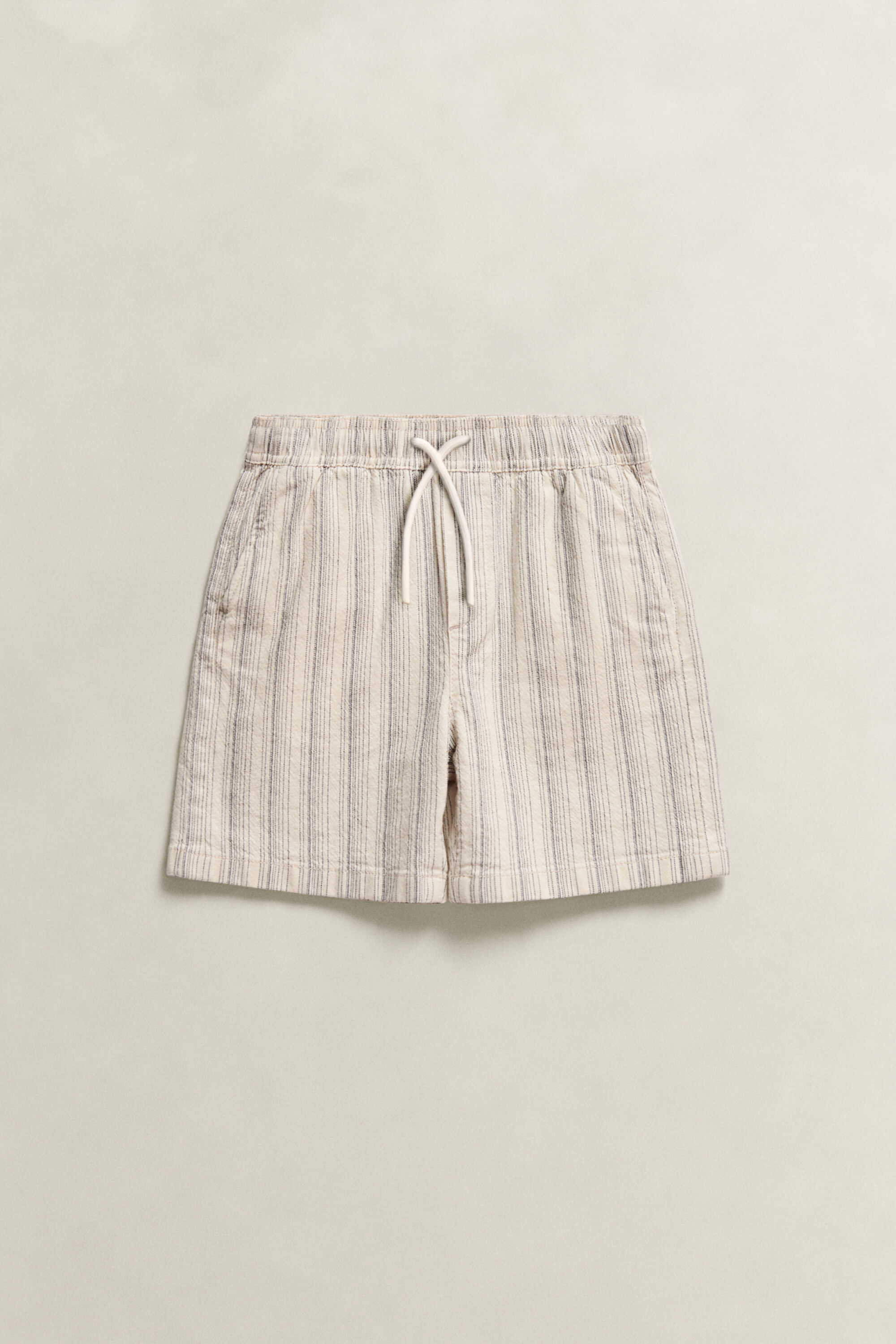 Boys randiga linneshorts