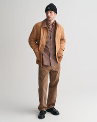 Regular fit ginghamv&auml;vd tunn twillskjorta