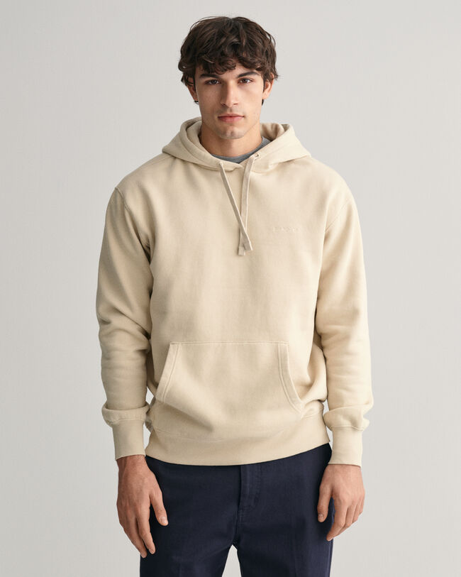 Hoodie med GANT-logotyp