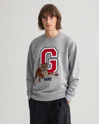 Tiger sweatshirt med rund hals