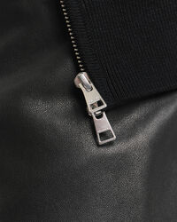 Bomullscardigan med struktur och dragkedja