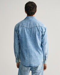Relaxed fit denimskjorta