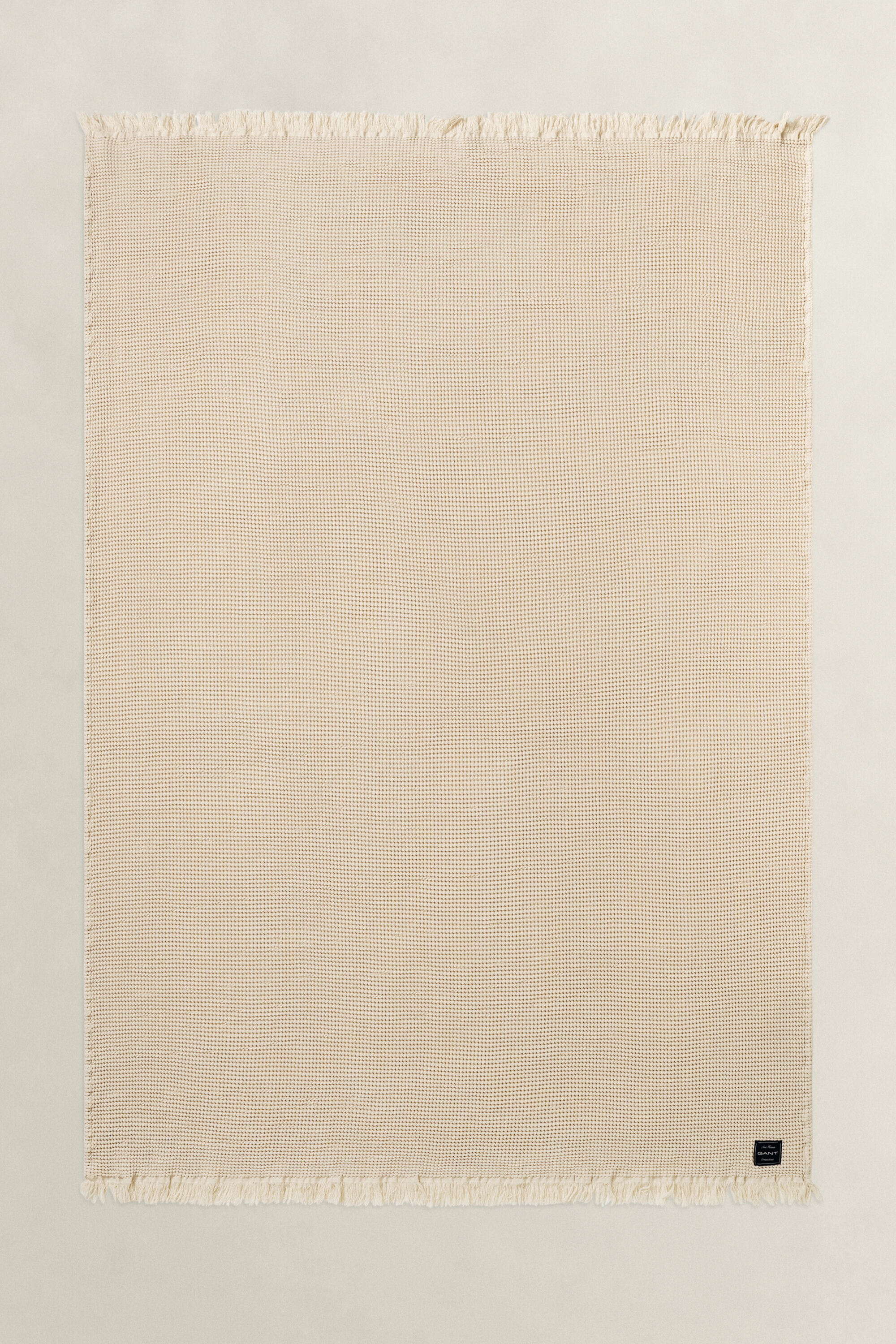 Bomullspläd med våffelstruktur