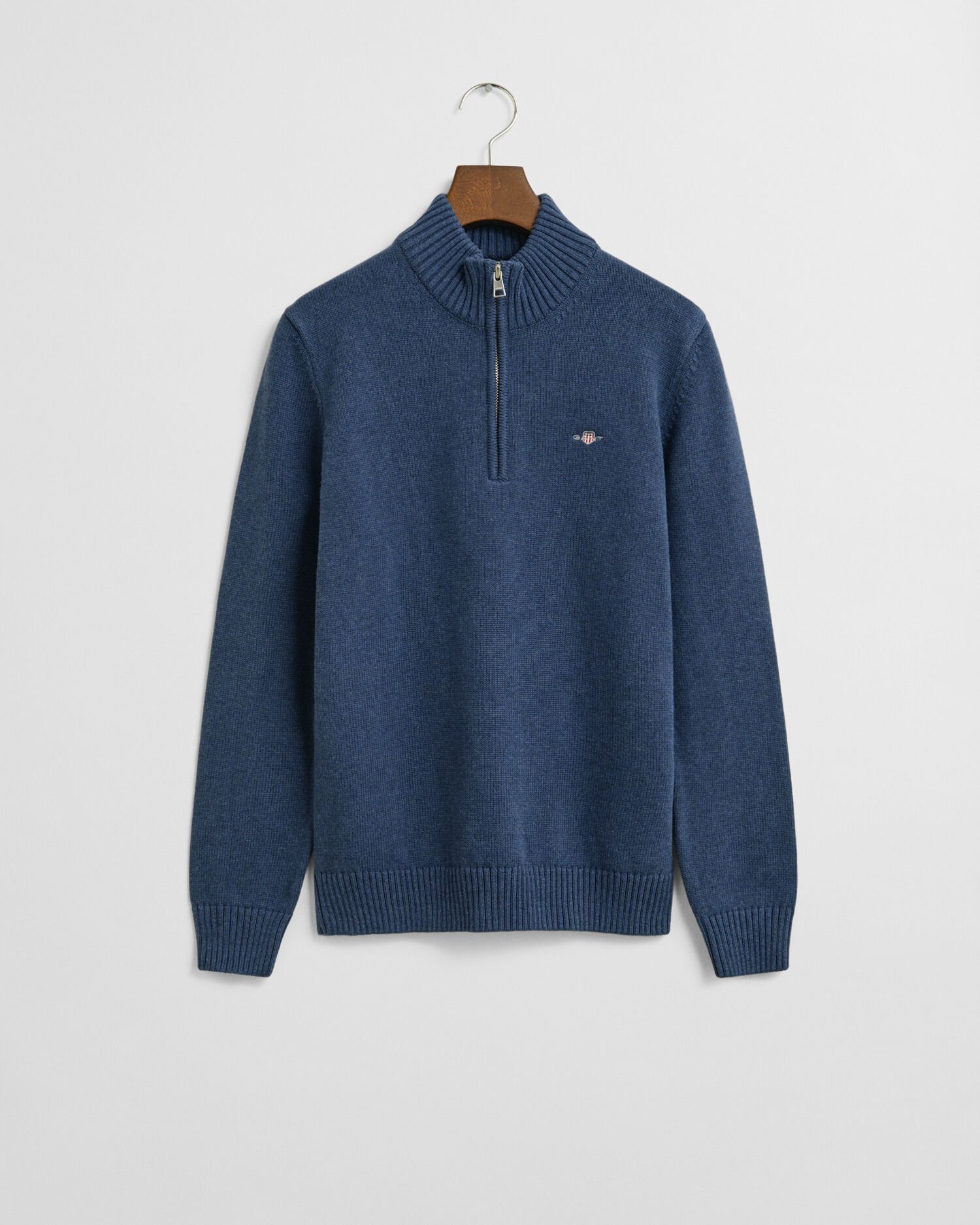 Teens casual bomullströja med half-zip