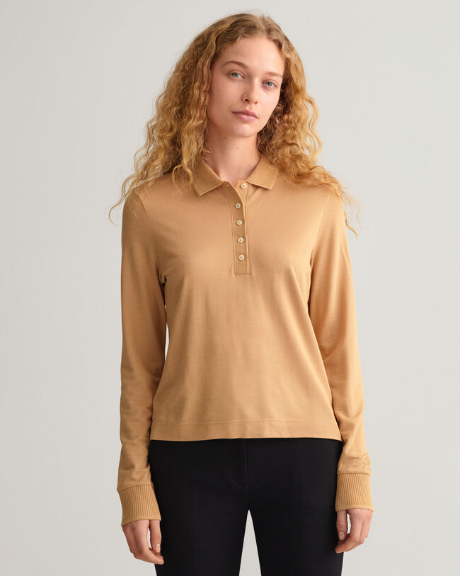 Detail Collar l&aring;ng&auml;rmad pik&eacute;tr&ouml;ja