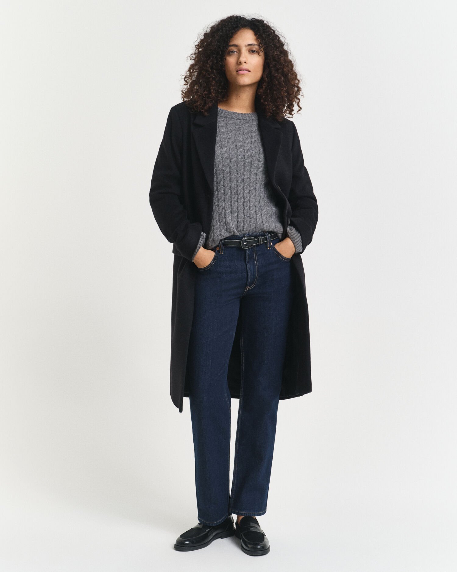 Stretchjeans med raka ben