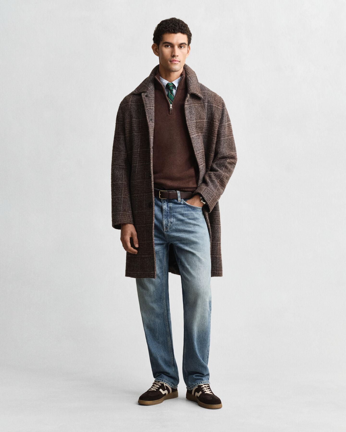 Casual Cotton tröja med dragkedja vid halsöppningen