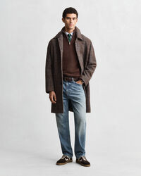 Casual Cotton tröja med dragkedja vid halsöppningen