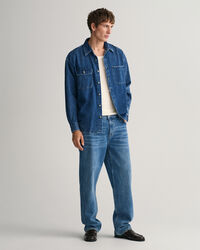 Oversized denimskjorta