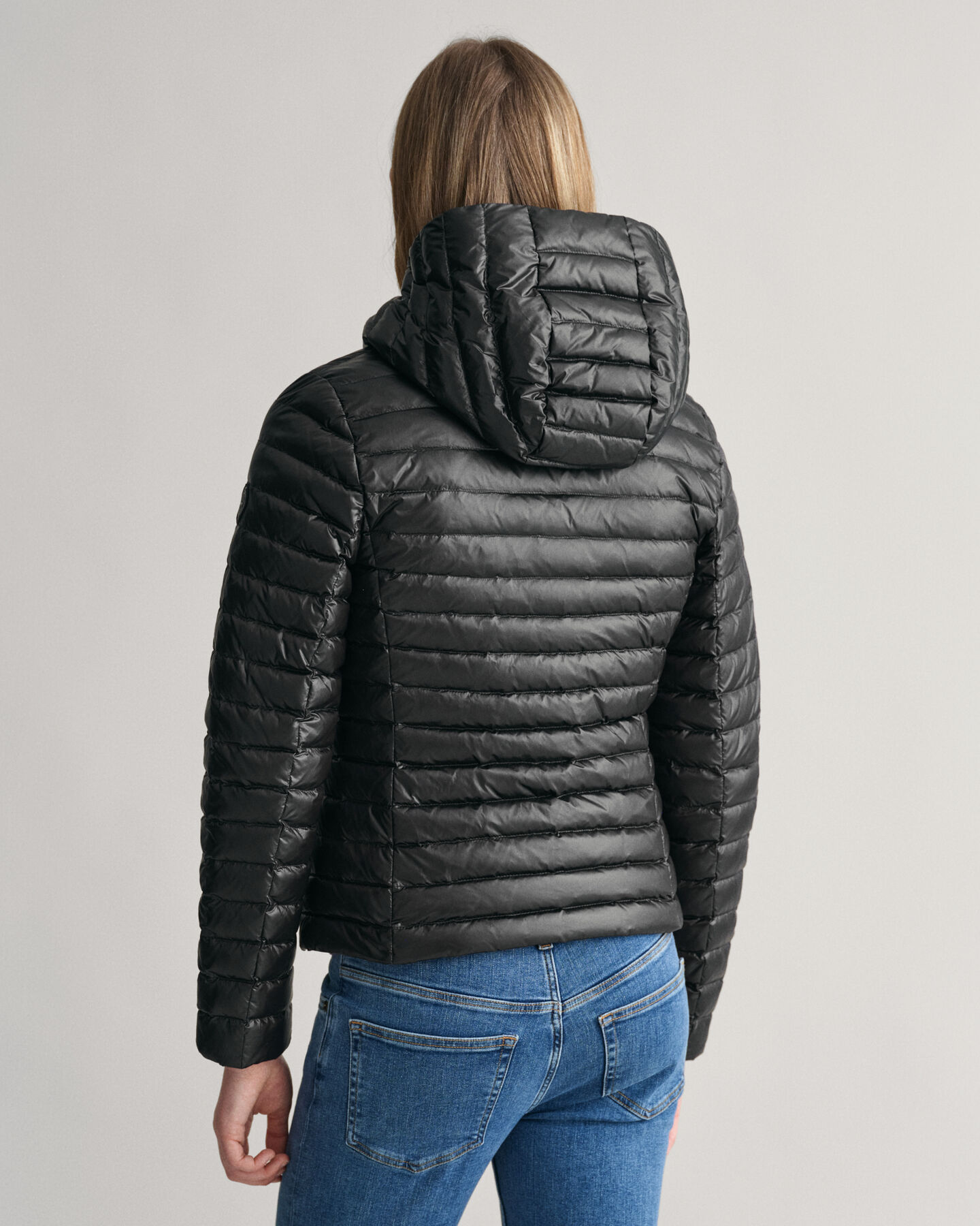 Teen Girls l&auml;tt vadderad dunjacka med glans