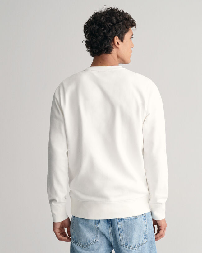 Rundhalsad sweatshirt med tryck