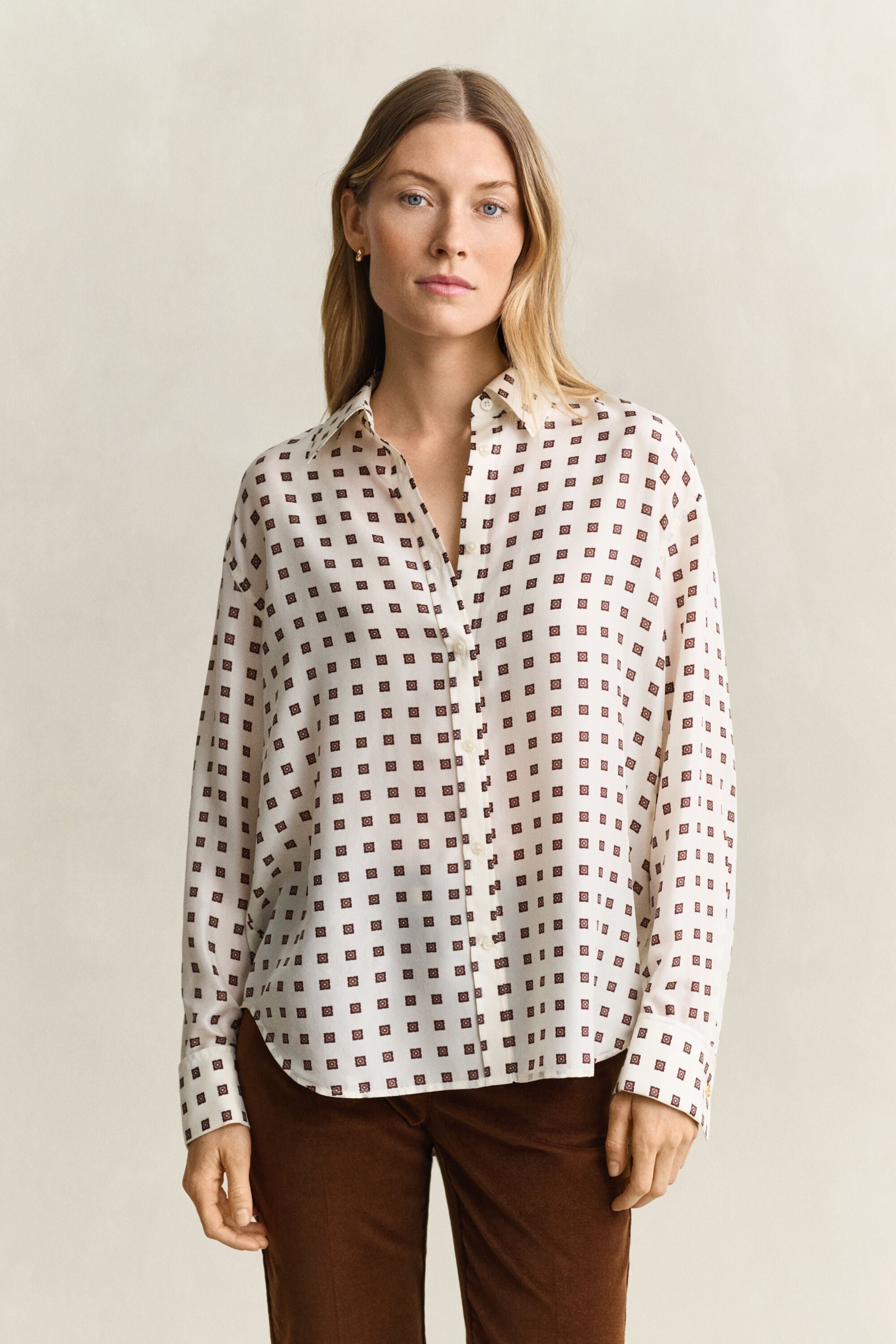 Blus i habotai-silke