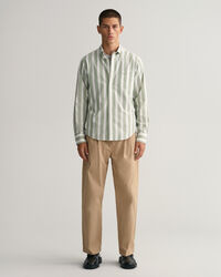 Regular fit bredrandig poplinskjorta