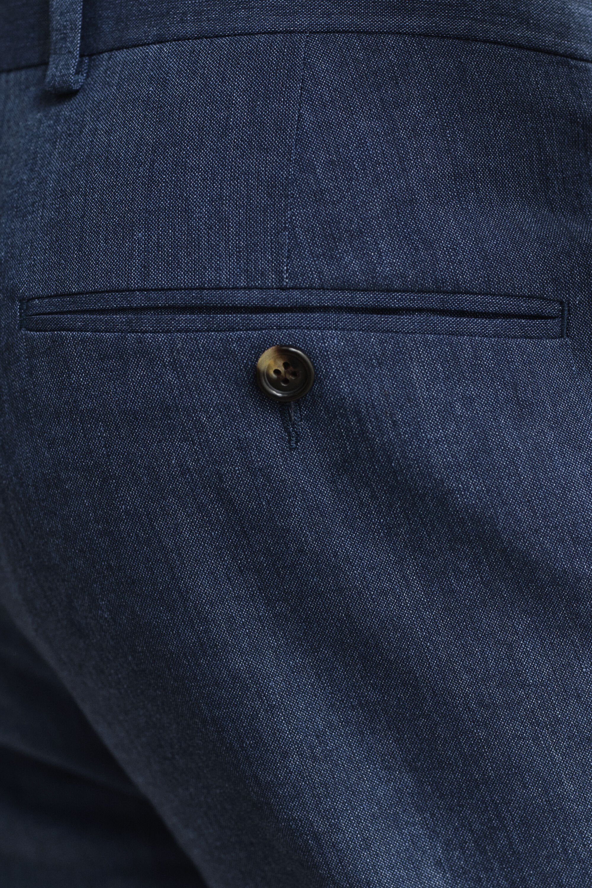 Kostymbyxor i linneblandning