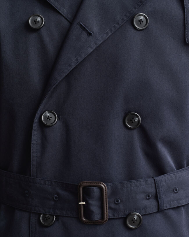 Trenchcoat i bomullsblandning