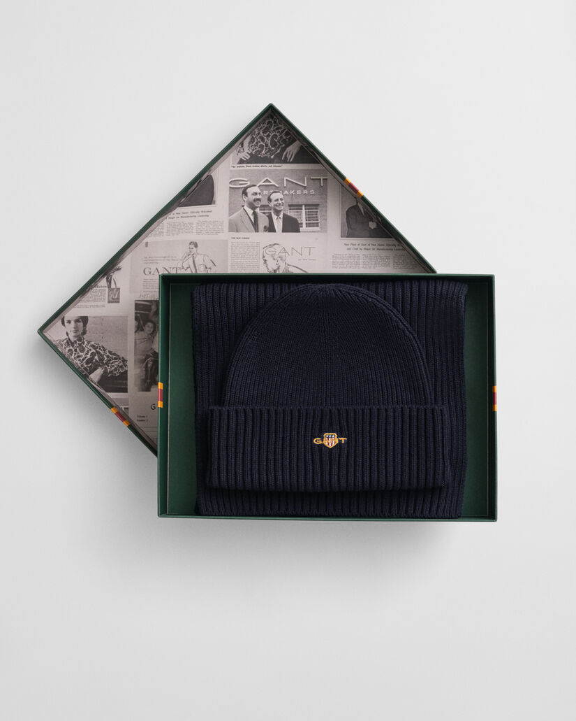 Shield gåvoset med mössa och halsduk