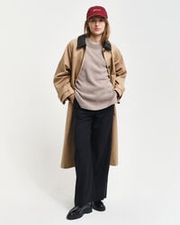 Rundhalsad tr&ouml;ja i kashmir- och ullblandning