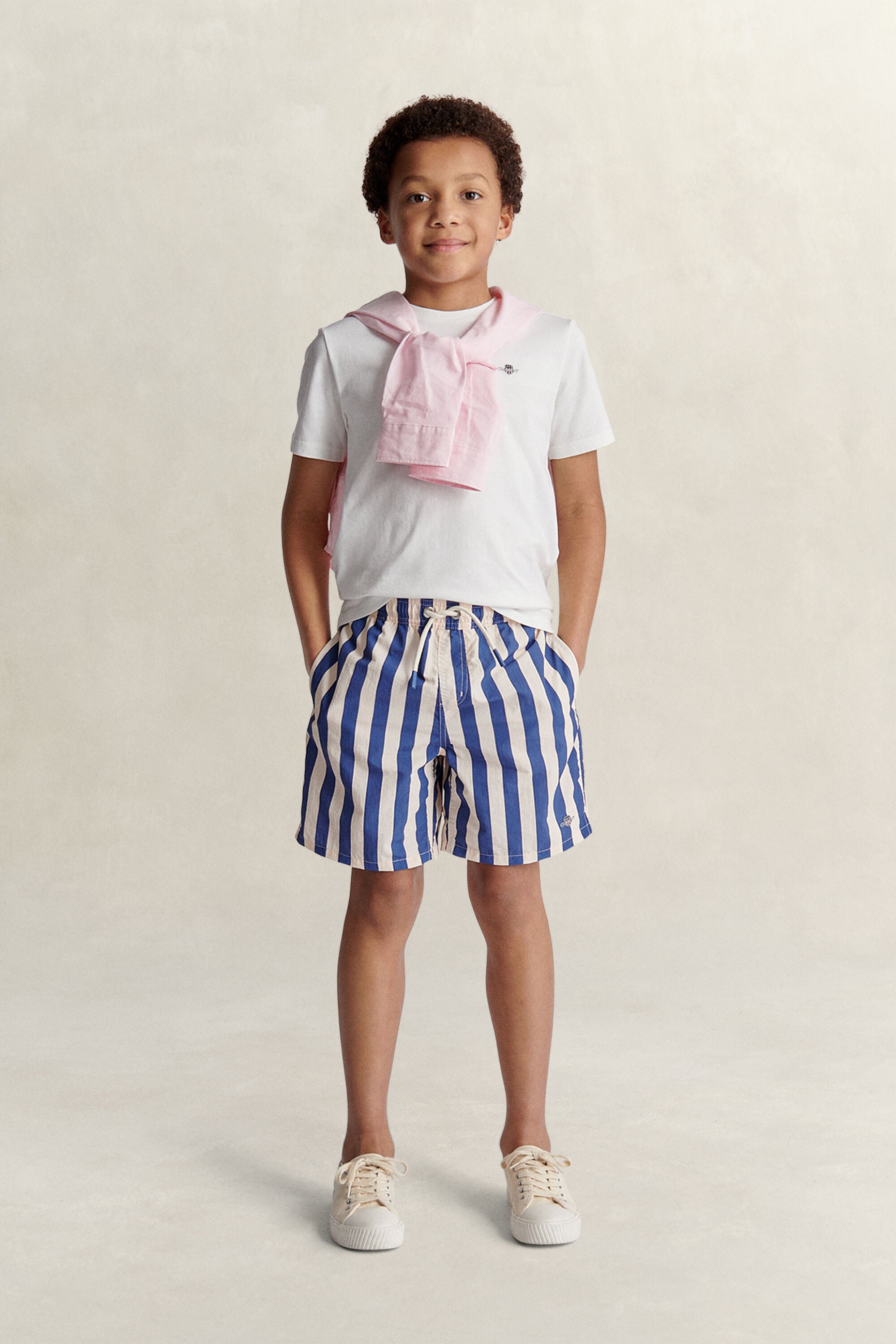 Teen Boys randiga badshorts