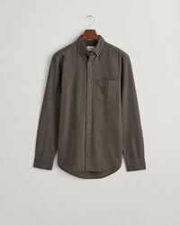 Regular fit fiskbensmönstrad flanellskjorta