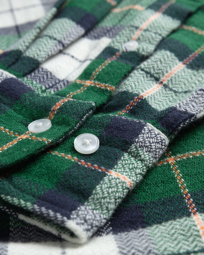 Relaxed fit Texture rutig skjorta