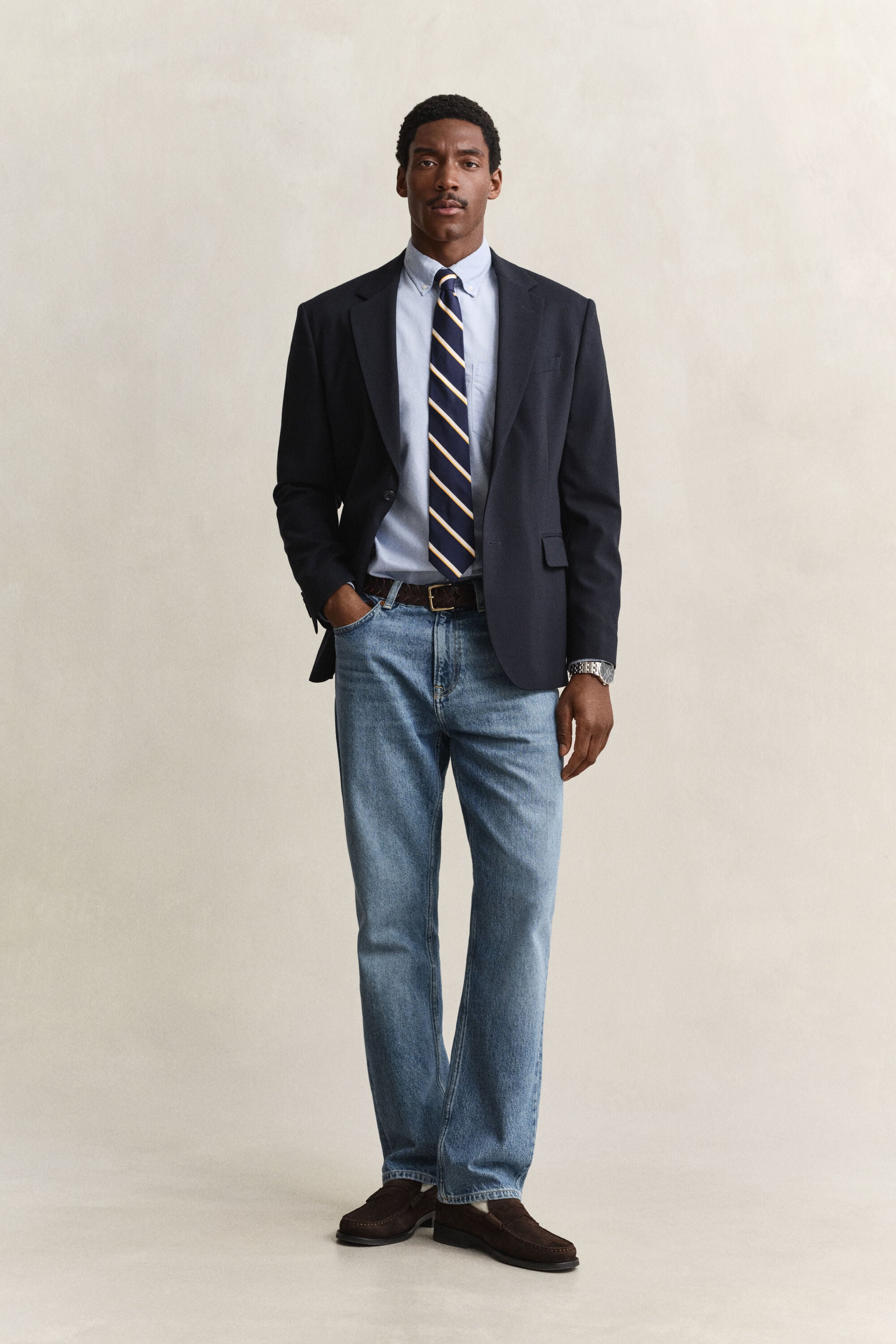 Klassisk oxfordskjorta med regular fit
