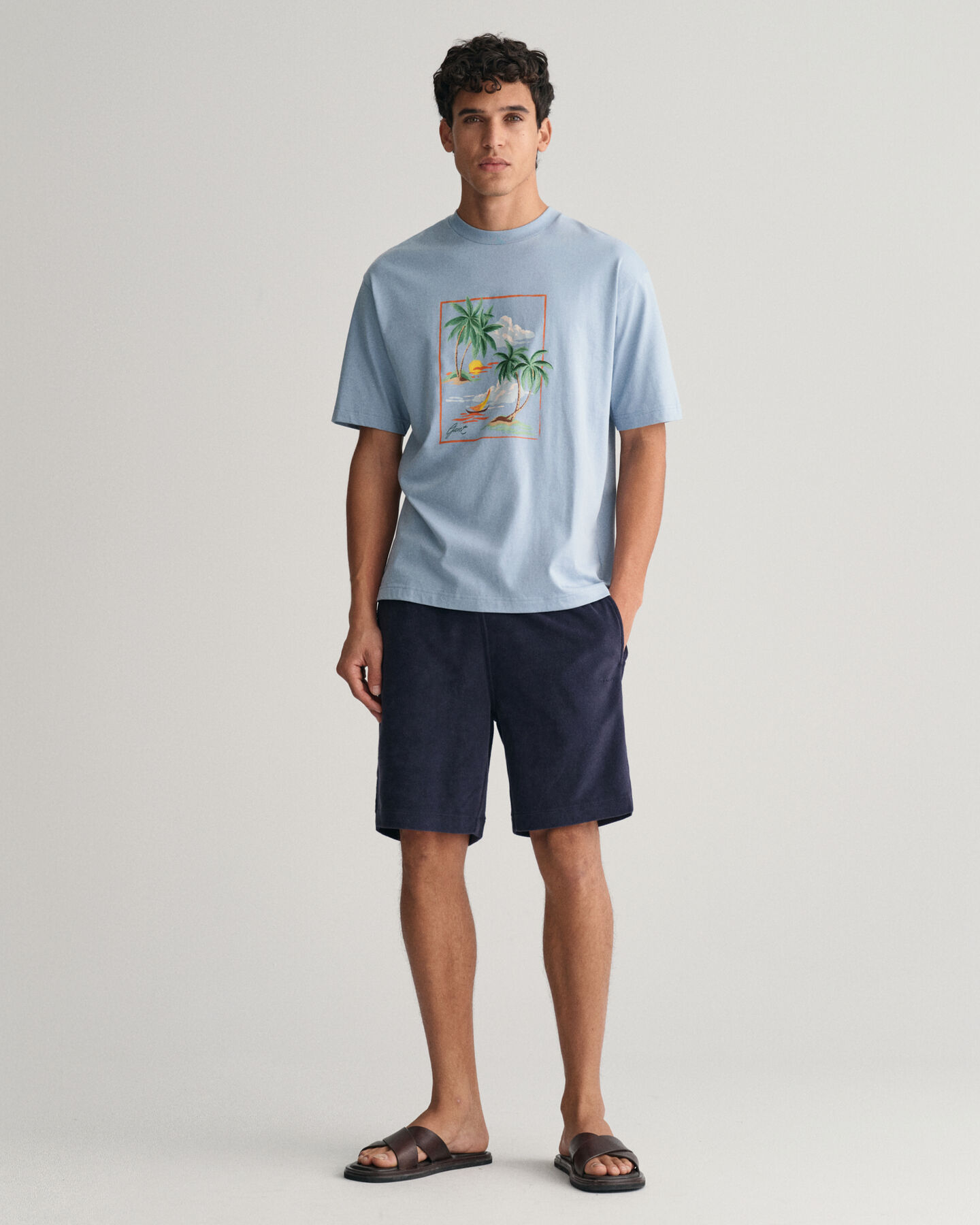 T-shirt med hawaiim&ouml;nster