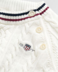 G&aring;voset med randig kabelstickad tr&ouml;ja och byxor f&ouml;r baby