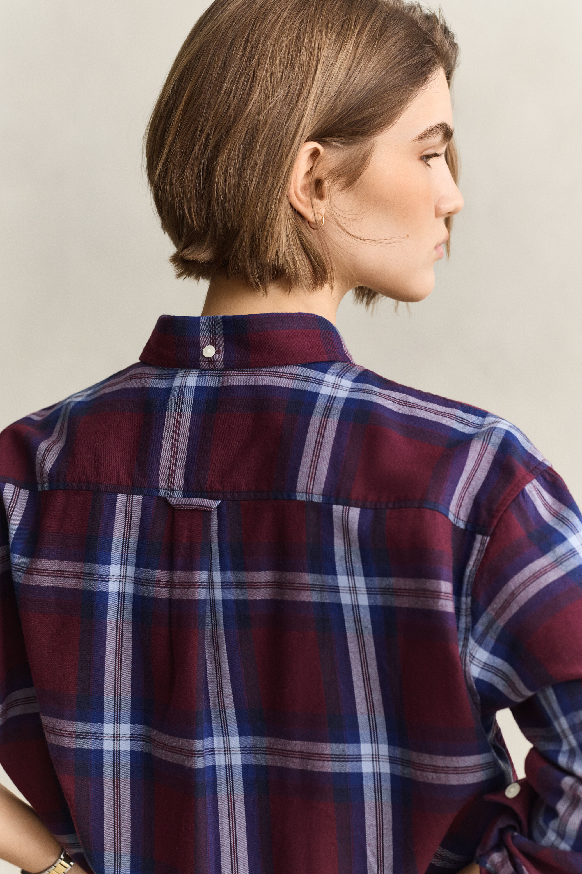 Relaxed fit flanellskjorta