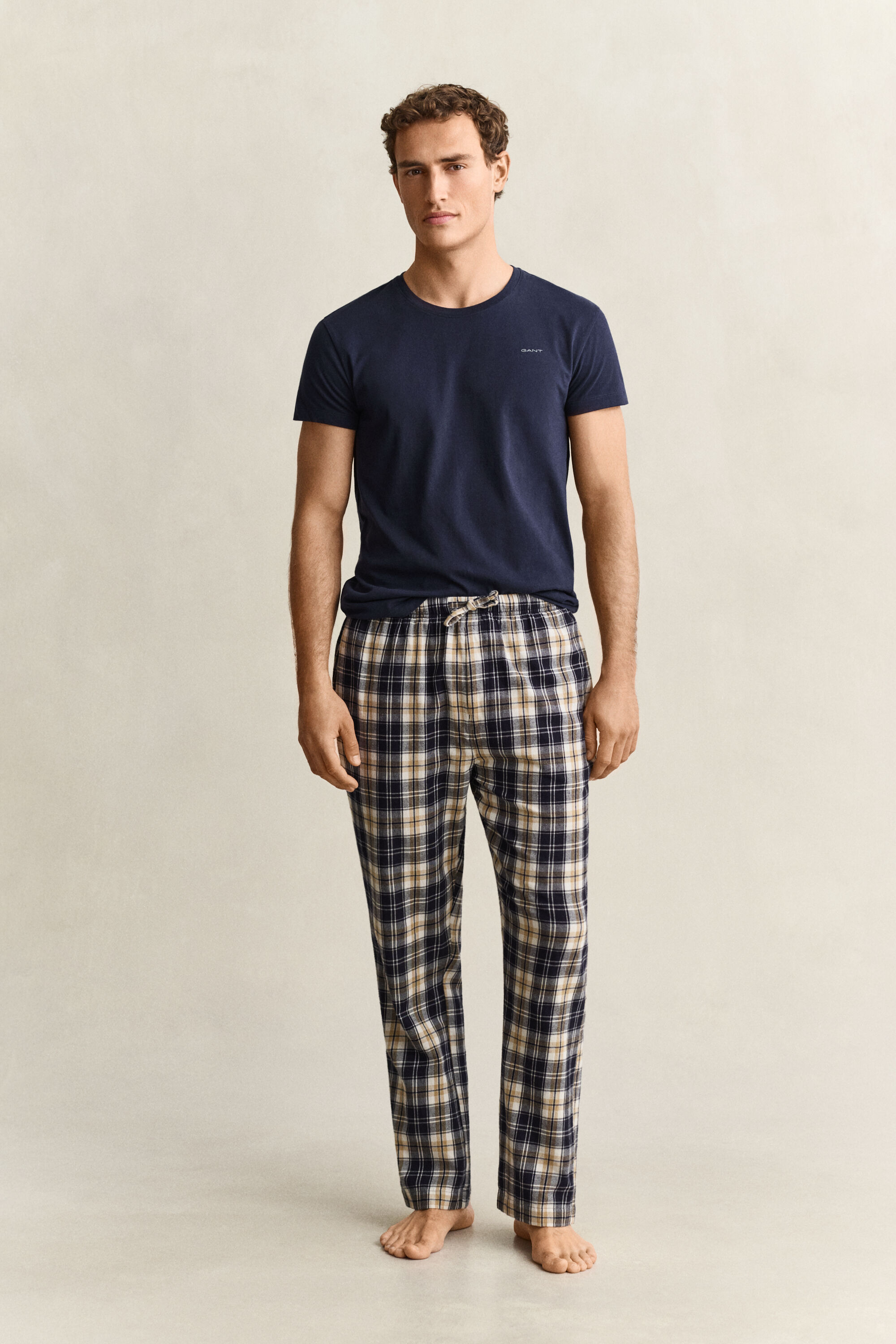Rutiga pyjamasbyxor