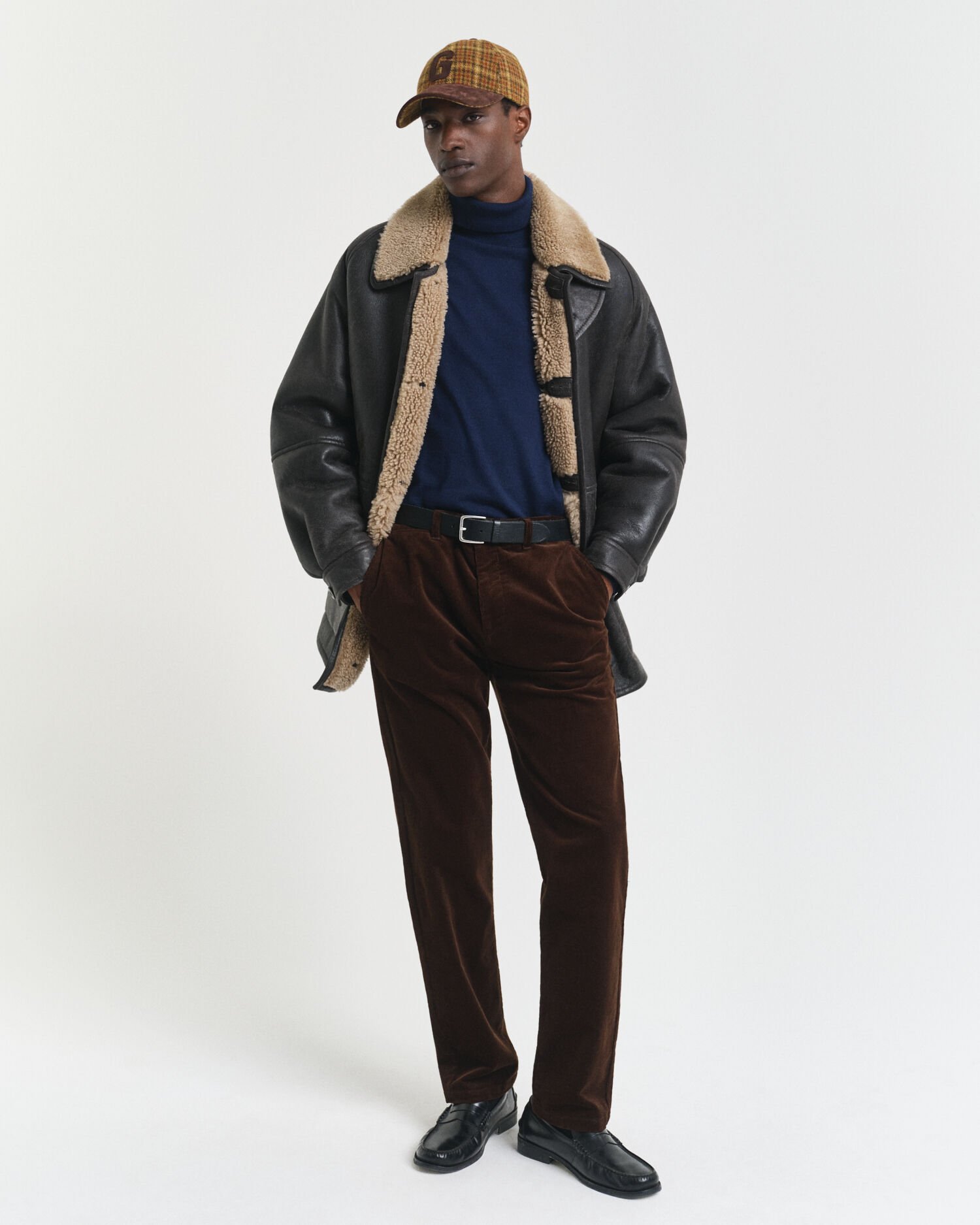 Tröja med polokrage i extra fin merinoull