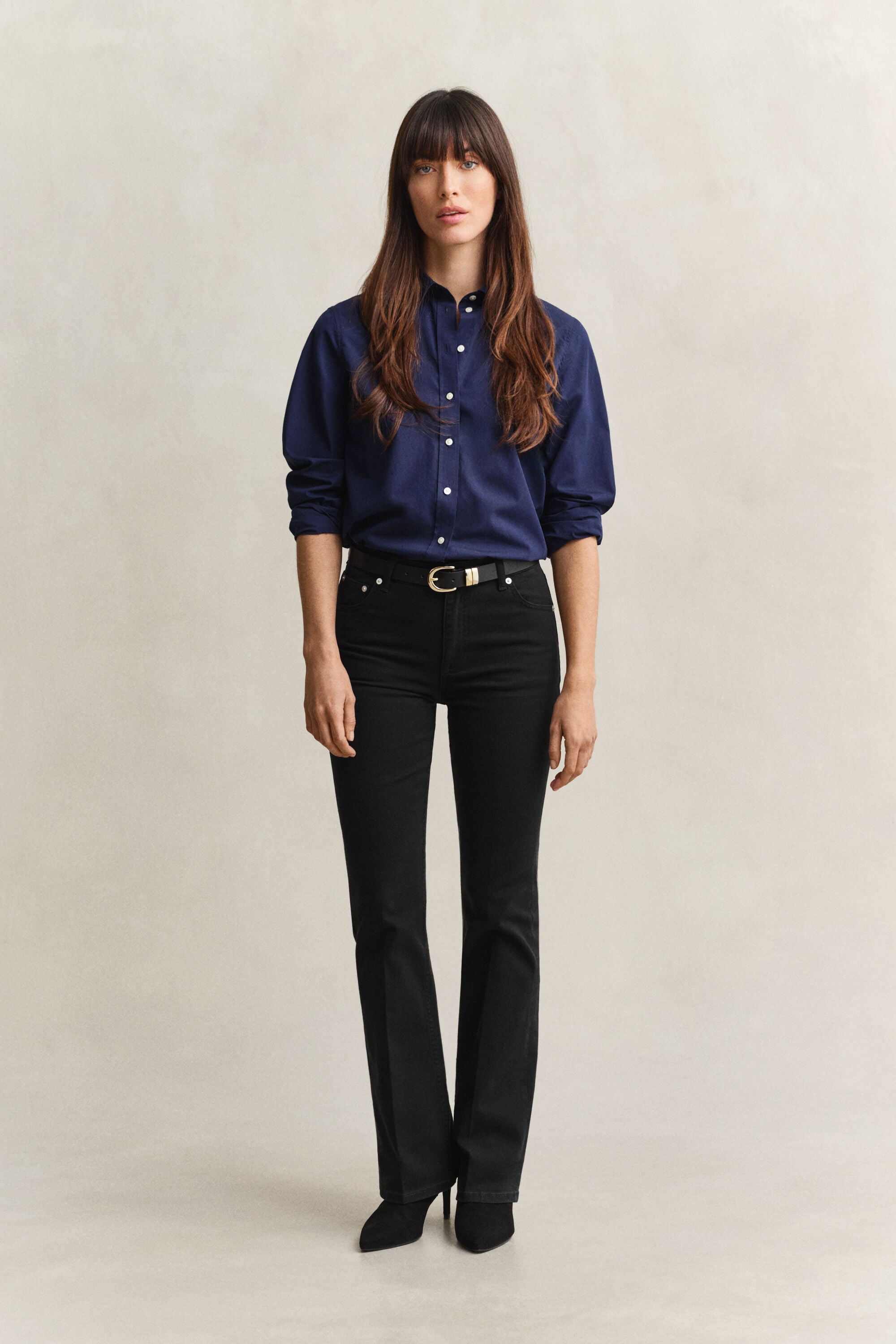 Slim utställda stretchjeans