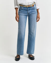 Rigid jeans med raka ben