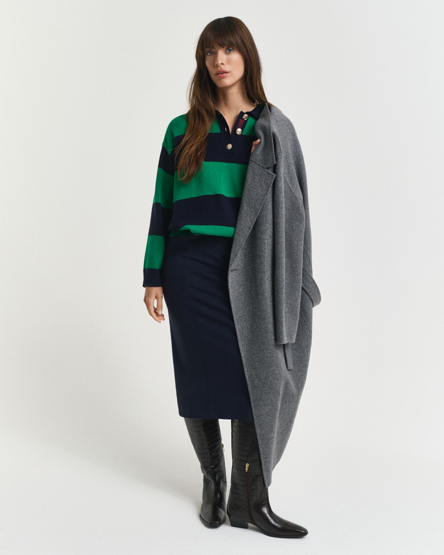 Randig stickad Rugger