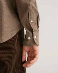 Regular fit fiskbensmönstrad skjorta