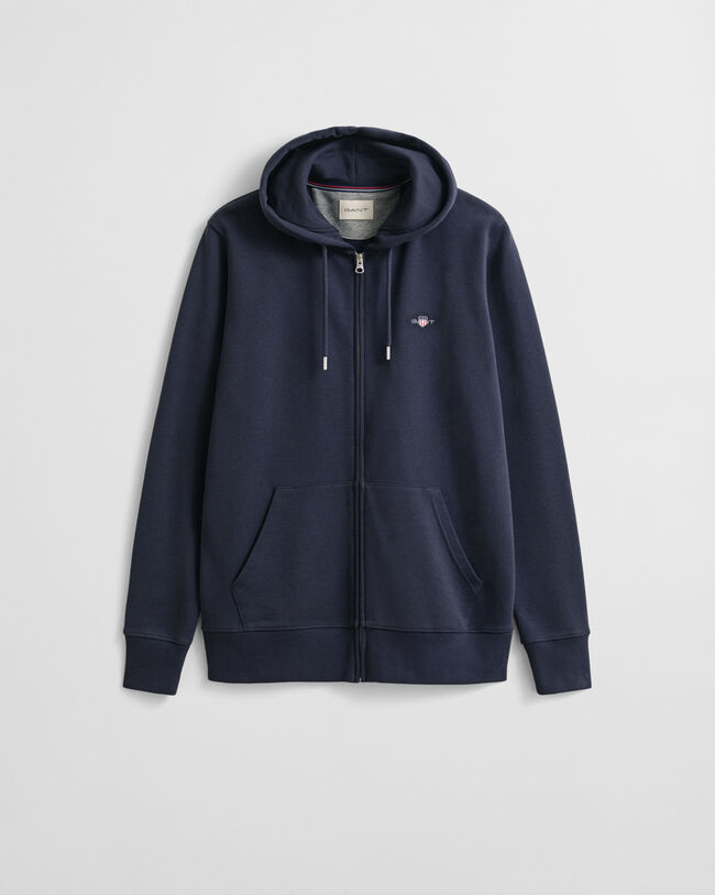 Shield hoodie med dragkedja