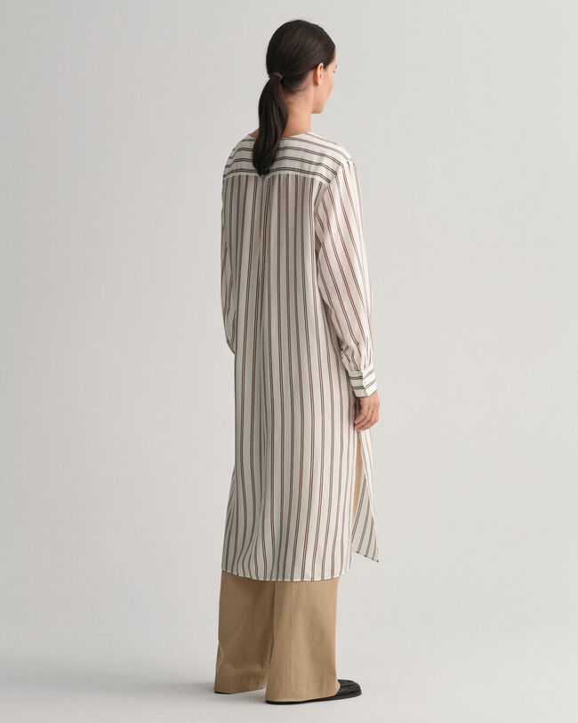 Randig V-ringad kaftan