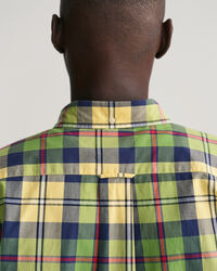 Regular fit storrutig poplinskjorta