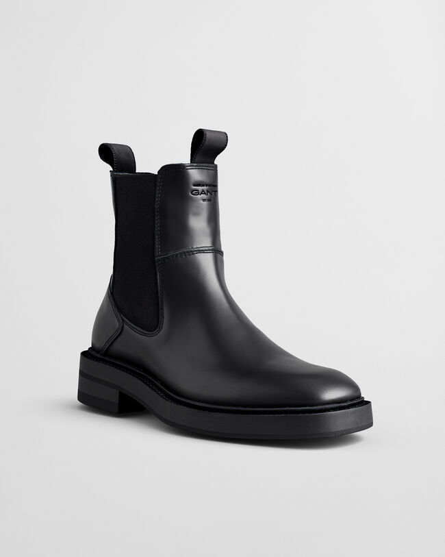 Fallwi medelhöga boots i läder