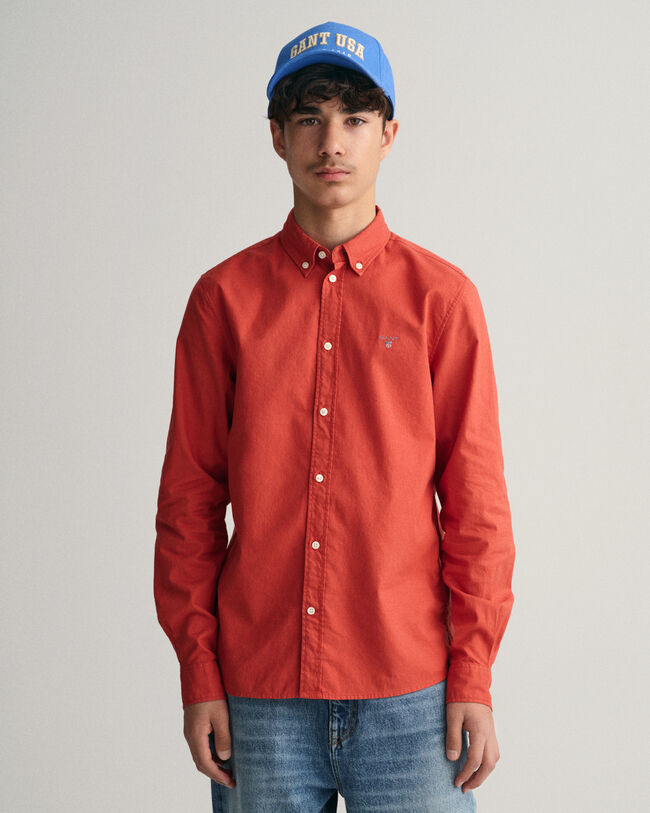 Teen Boys skjorta i bomullstwill