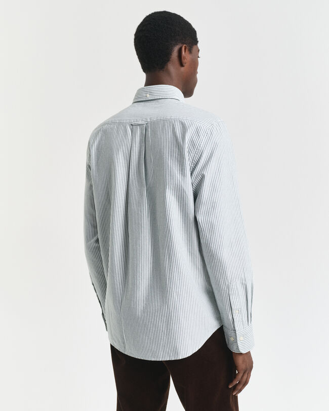 Regular fit klassisk randig oxfordskjorta