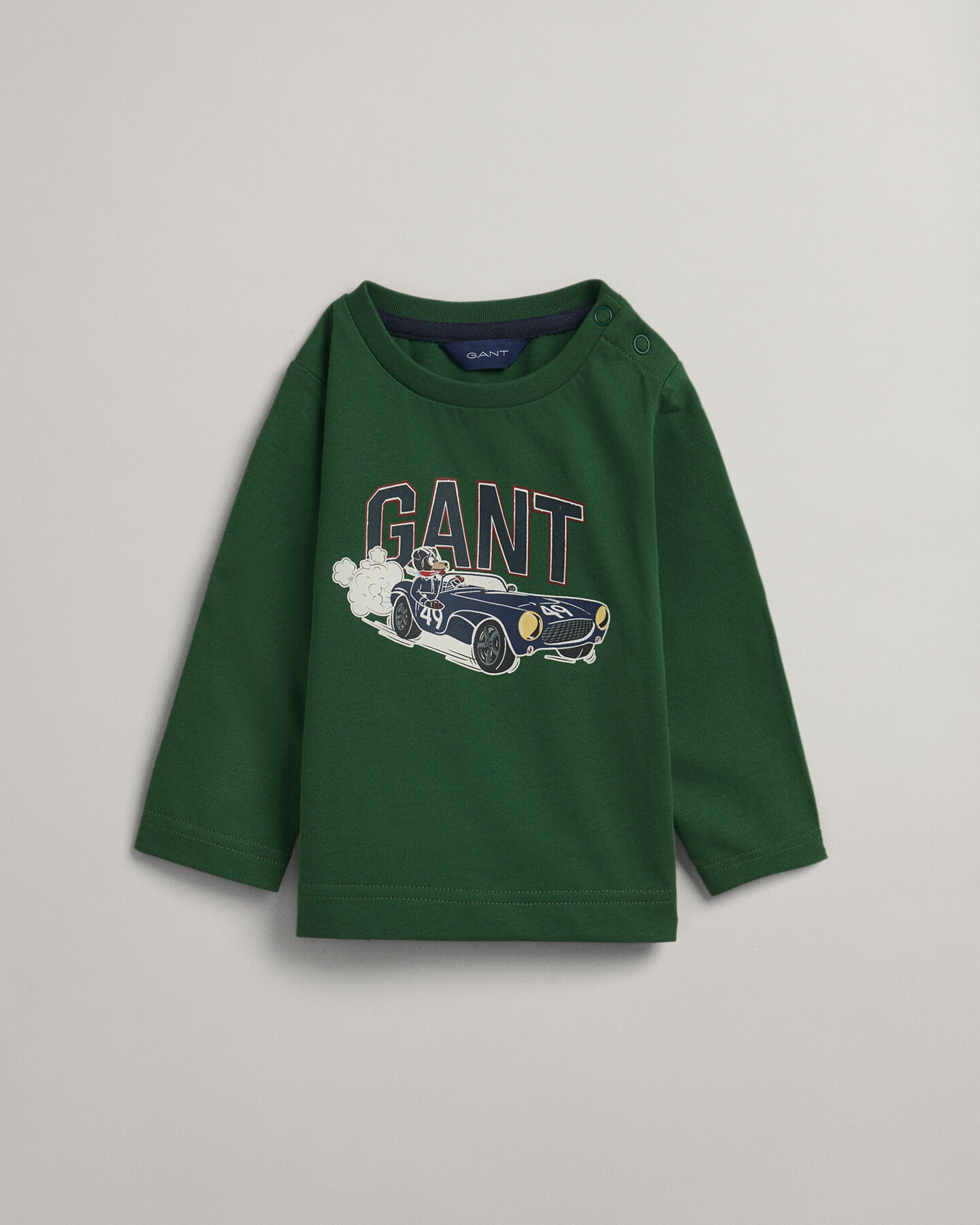 Baby Boy Driving Dog l&aring;ng&auml;rmad T-shirt