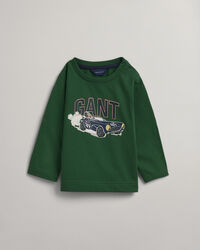 Baby Boy Driving Dog l&aring;ng&auml;rmad T-shirt