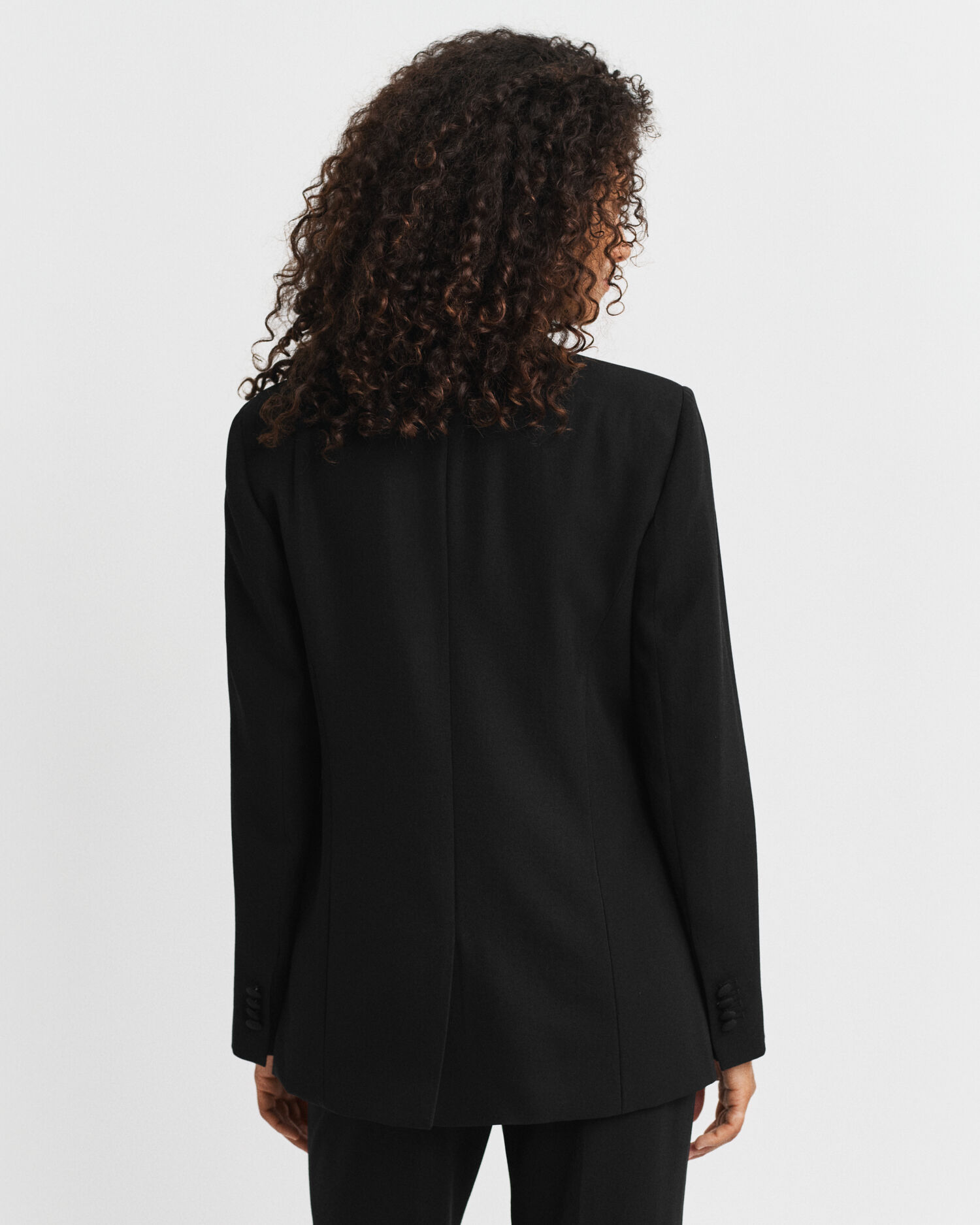 Regular fit smokingkavaj i ullblandning