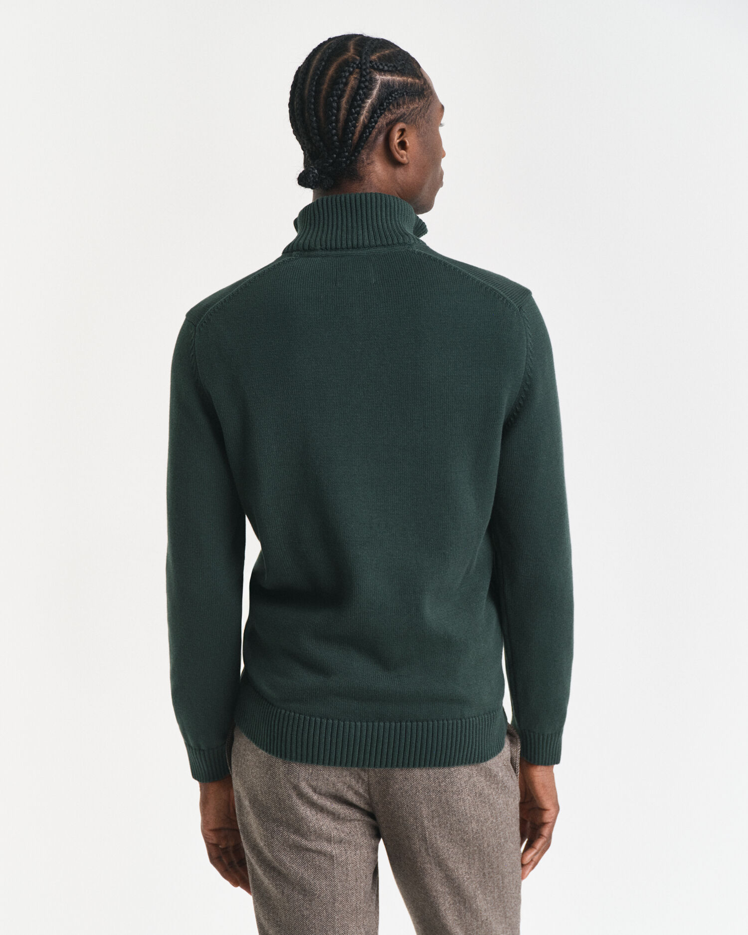 Casual Cotton tröja med dragkedja vid halsöppningen