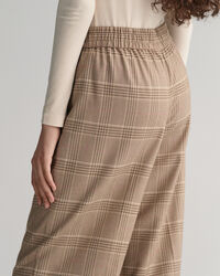 Relaxed fit rutiga dra-på-byxor