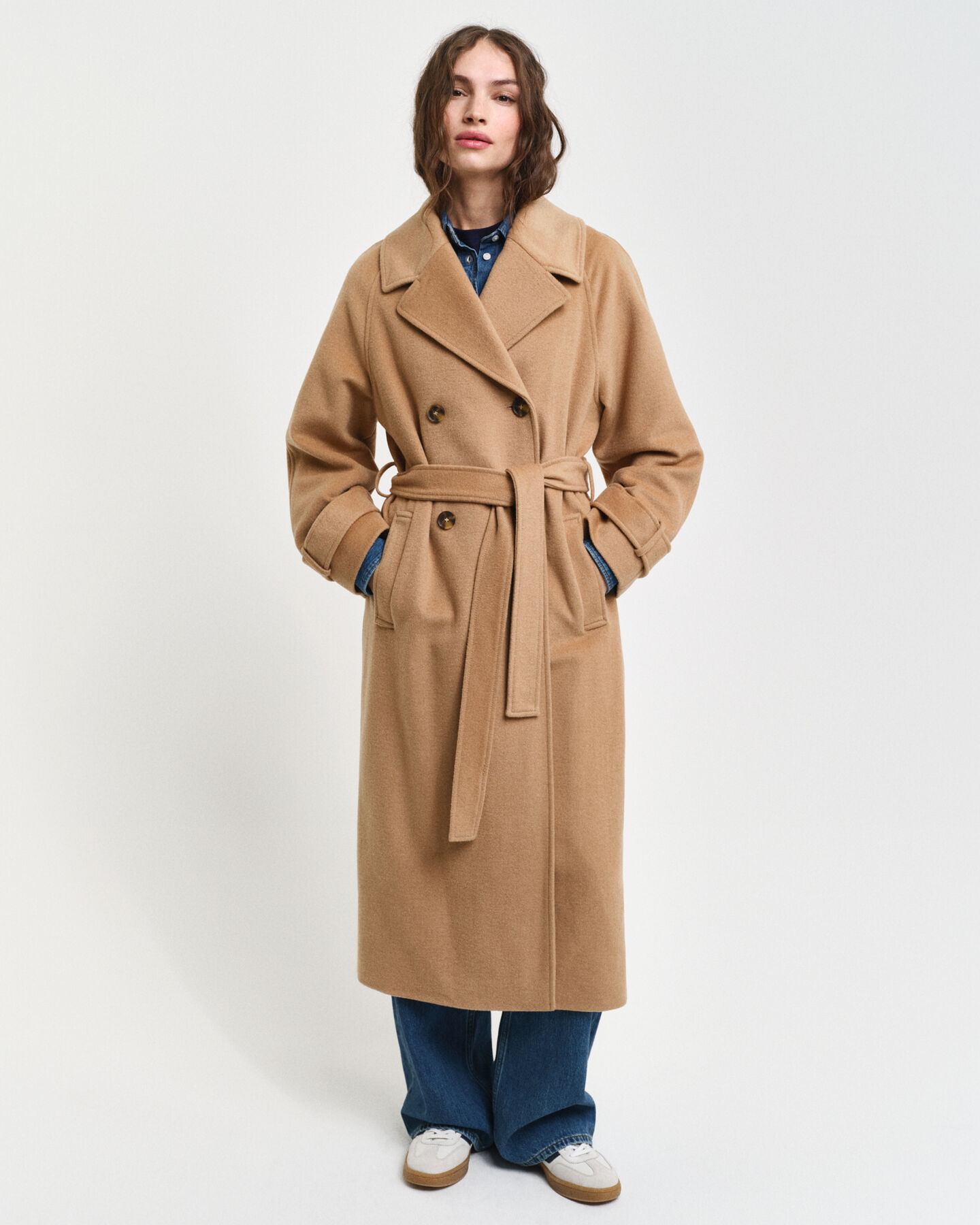 Trenchcoat i ull