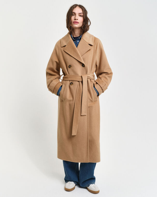 Trenchcoat i ull
